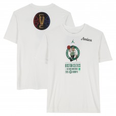 Boston Celtics Fanatics Authentic Team-Issued White Jordan Brand NBA Cup T-Shirt from the 2025-26 NBA Season - Size L