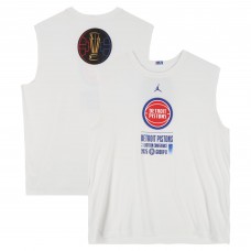 Detroit Pistons Fanatics Authentic Team-Issued White Jordan Brand NBA Cup Sleeveless Shirt from the 2025-26 NBA Season - Size 2XL