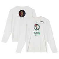 Boston Celtics Fanatics Authentic Team-Issued White Jordan Brand NBA Cup Long Sleeve T-Shirt from the 2025-26 NBA Season - Size XL