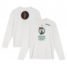 Boston Celtics Fanatics Authentic Team-Issued White Jordan Brand NBA Cup Long Sleeve T-Shirt from the 2025-26 NBA Season - Size XLT