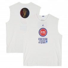Detroit Pistons Fanatics Authentic Team-Issued White Jordan Brand NBA Cup Sleeveless Shirt from the 2025-26 NBA Season - Size XL