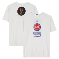 Detroit Pistons Fanatics Authentic Team-Issued White Jordan Brand NBA Cup T-Shirt from the 2025-26 NBA Season - Size XL
