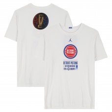 Detroit Pistons Fanatics Authentic Team-Issued White Jordan Brand NBA Cup T-Shirt from the 2025-26 NBA Season - Size XL