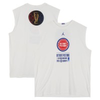 Cade Cunningham Detroit Pistons Fanatics Authentic Player-Worn White Jordan Brand NBA Cup Sleeveless Shirt from the 2025-26 NBA Season - Size XL