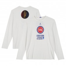 Cade Cunningham Detroit Pistons Fanatics Authentic Player-Worn White Jordan Brand NBA Cup Long Sleeve T-Shirt from the 2025-26 NBA Season - Size XL