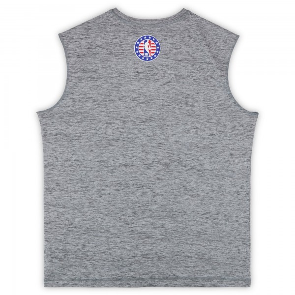 Detroit Pistons Fanatics Authentic Team-Issued Gray Hoops For Troops Sleeveless Shirt from the 2025-26 NBA Season - Size XL