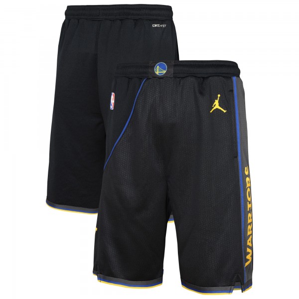Подростковая Golden State Warriors Nike Black Authentic Statement Edition Swingman Shorts