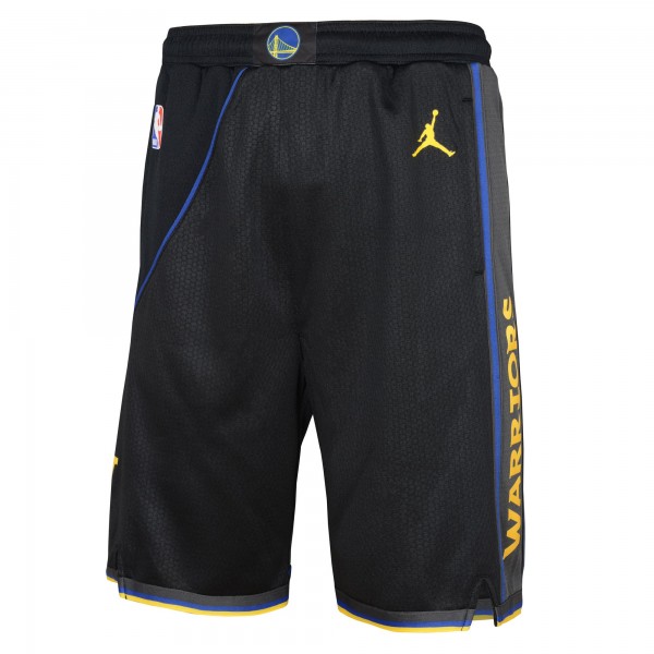 Подростковая Golden State Warriors Nike Black Authentic Statement Edition Swingman Shorts