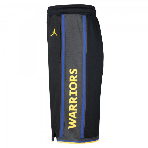 Подростковая Golden State Warriors Nike Black Authentic Statement Edition Swingman Shorts
