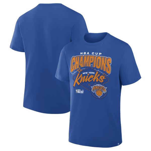 New York Knicks Blue 2025 NBA Cup Champions Legacy T-Shirt