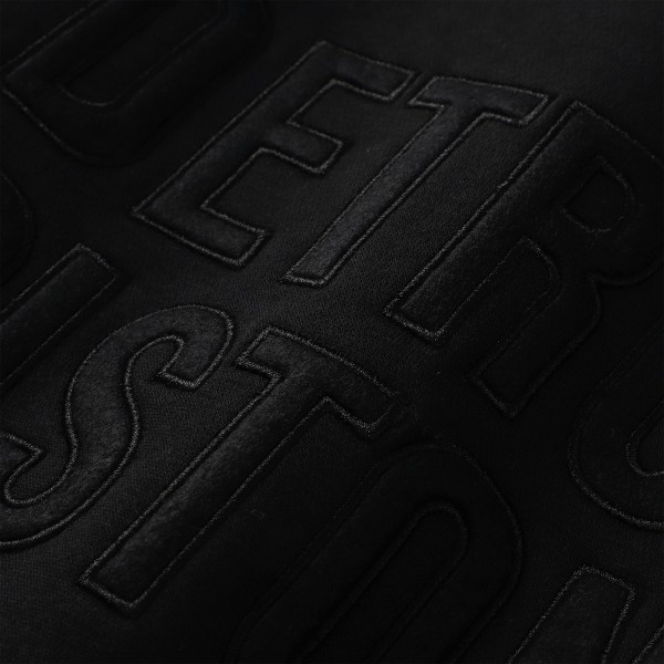 Detroit Pistons Mitchell & Ness Black Phantom Fleece Sweatshirt