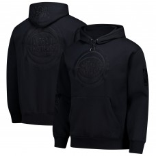 Detroit Pistons Mitchell & Ness Black Phantom Fleece Hoodie
