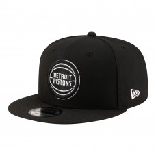 Бейсболка Detroit Pistons New Era Black/White Team 9FIFTY Snapback