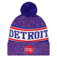 Шапка с помпоном Detroit Pistons New Era Blue Team