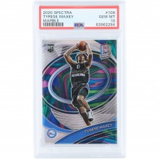 Tyrese Maxey Philadelphia 76ers 2020-21 Panini Spectra Marble Prizm #109 #4/5 PSA Authenticated 10 Rookie Card