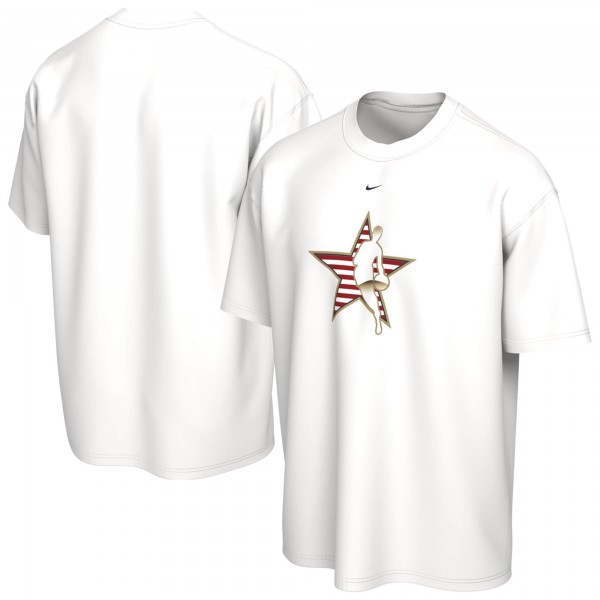 Nike White 2026 NBA All-Star Game Stripe USA T-Shirt