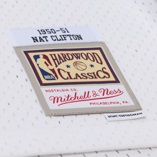 Джерси New York Knicks Nathaniel Clifton Mitchell & Ness White 1950-51 Pioneers Swingman