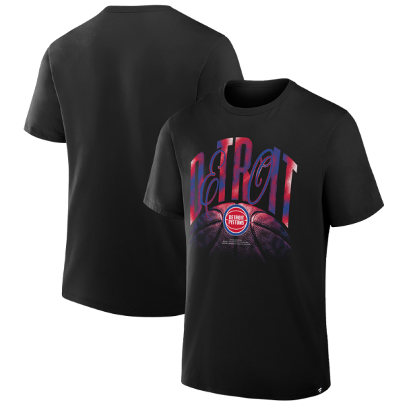 Detroit Pistons Black Chrome Legacy T-Shirt