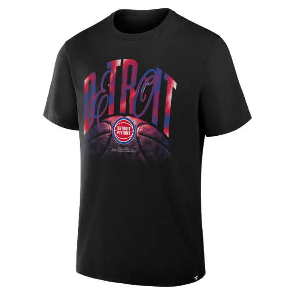 Detroit Pistons Black Chrome Legacy T-Shirt