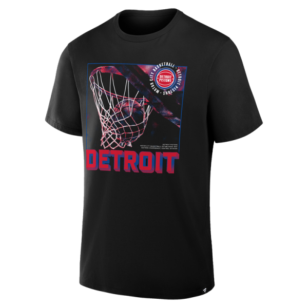 Detroit Pistons Black Chrome Legacy T-Shirt