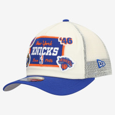 Бейсболка New York Knicks New Era Off White Layered Patch 19TWENTY