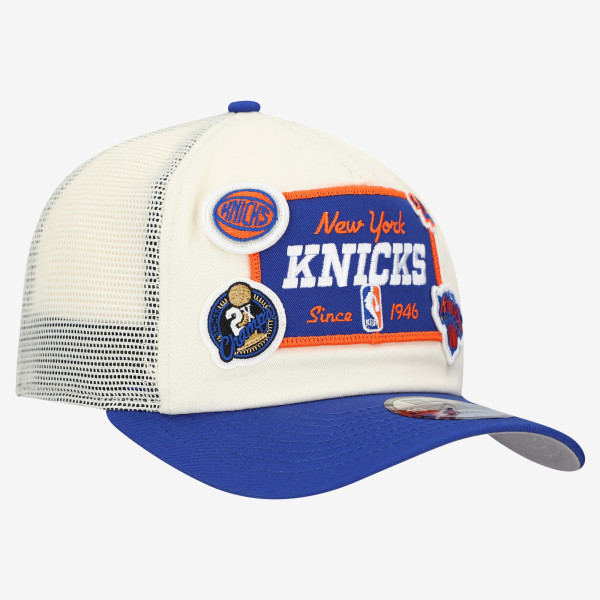 Бейсболка New York Knicks New Era Off White Layered Patch 19TWENTY