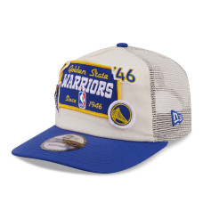 Бейсболка Golden State Warriors New Era Cream Layered Patch 19TWENTY