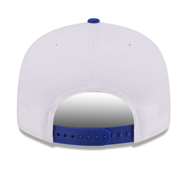 Бейсболка Golden State Warriors New Era White/Royal Retro Swoop 9FIFTY