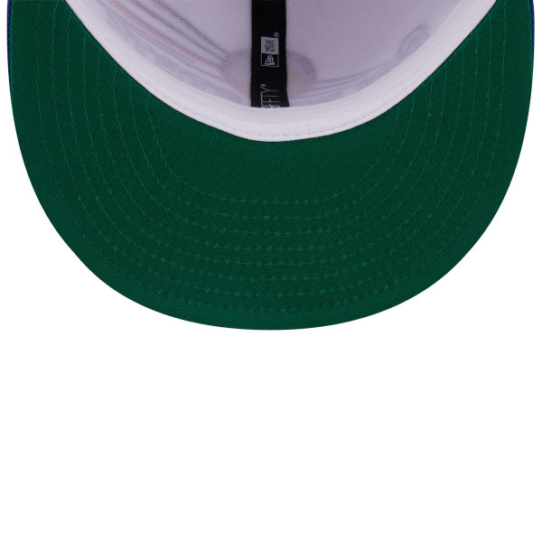 Бейсболка Golden State Warriors New Era White/Royal Retro Swoop 9FIFTY