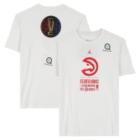 Atlanta Hawks Fanatics Authentic Team-Issued White Jordan Brand NBA Cup T-Shirt from the 2025-26 NBA Season