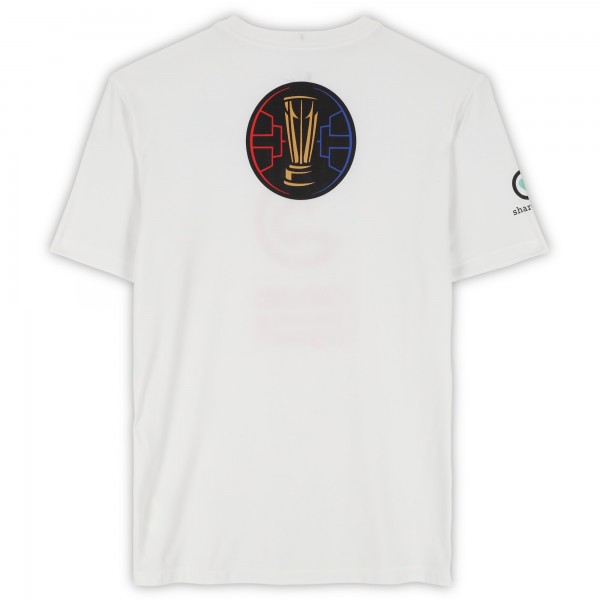 Atlanta Hawks Fanatics Authentic Team-Issued White Jordan Brand NBA Cup T-Shirt from the 2025-26 NBA Season