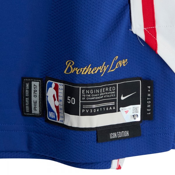 Jordan Tucker Philadelphia 76ers Fanatics Authentic Player-Issued #22 Royal Nike Jersey from the 2024-25 NBA Season - Size 50+4