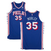 Isaiah Mobley Philadelphia 76ers Fanatics Authentic Player-Issued #35 Royal Nike Jersey from the 2024-25 NBA Season - Size 52+6