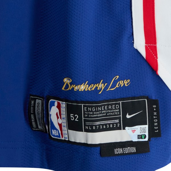 Isaiah Mobley Philadelphia 76ers Fanatics Authentic Player-Issued #35 Royal Nike Jersey from the 2024-25 NBA Season - Size 52+6