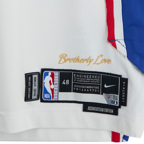 David Duke Jr. Philadelphia 76ers Fanatics Authentic Player-Issued #28 White Nike Jersey from the 2023-24 NBA Season - Size 48+4