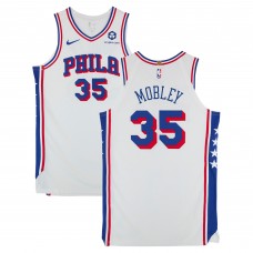 Isaiah Mobley Philadelphia 76ers Fanatics Authentic Player-Issued #35 White Nike Jersey from the 2024-25 NBA Season - Size 52+6