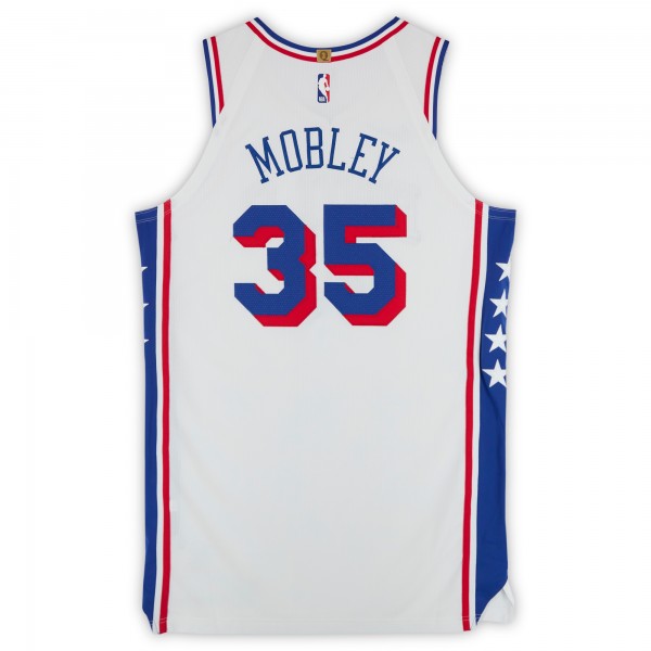 Isaiah Mobley Philadelphia 76ers Fanatics Authentic Player-Issued #35 White Nike Jersey from the 2024-25 NBA Season - Size 52+6
