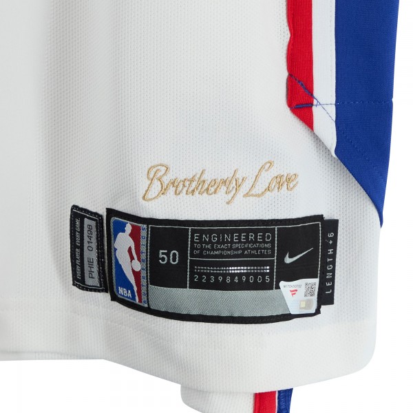 Justin Anderson Philadelphia 76ers Fanatics Authentic Player-Issued #1 White Nike Jersey from the 2017-18 NBA Season - Size 50+6