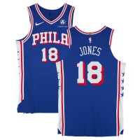 David Jones Philadelphia 76ers Fanatics Authentic Player-Issued #18 Royal Nike Jersey from the 2024-25 NBA Season - Size 48+4