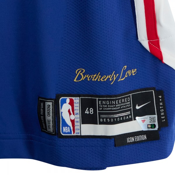 David Jones Philadelphia 76ers Fanatics Authentic Player-Issued #18 Royal Nike Jersey from the 2024-25 NBA Season - Size 48+4