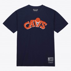 Unisex Cleveland Cavaliers Mitchell & Ness Navy Hardwood Classics Arch T-Shirt