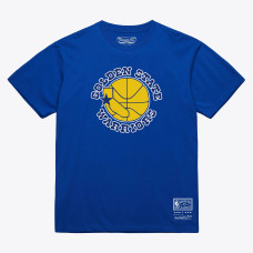 Футболка Unisex Golden State Warriors Mitchell & Ness Royal Hardwood Classics Arch