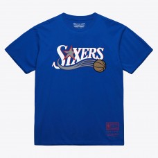 Unisex Philadelphia 76ers Mitchell & Ness Royal Hardwood Classics Arch T-Shirt