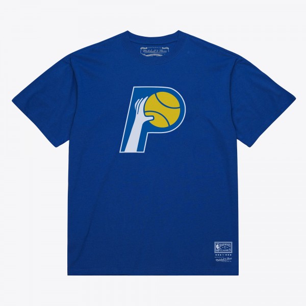 Unisex Indiana Pacers Mitchell & Ness Royal Hardwood Classics Arch T-Shirt