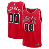 Chicago Bulls Fanatics Red Fastbreak Custom Jersey - Icon Edition