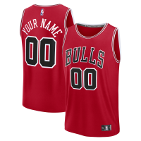 Подростковая Chicago Bulls Fanatics Red Fastbreak Custom Jersey - Icon Edition