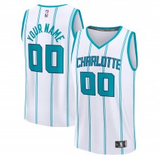 Charlotte Hornets Fanatics White Fastbreak Custom Jersey - Association Edition