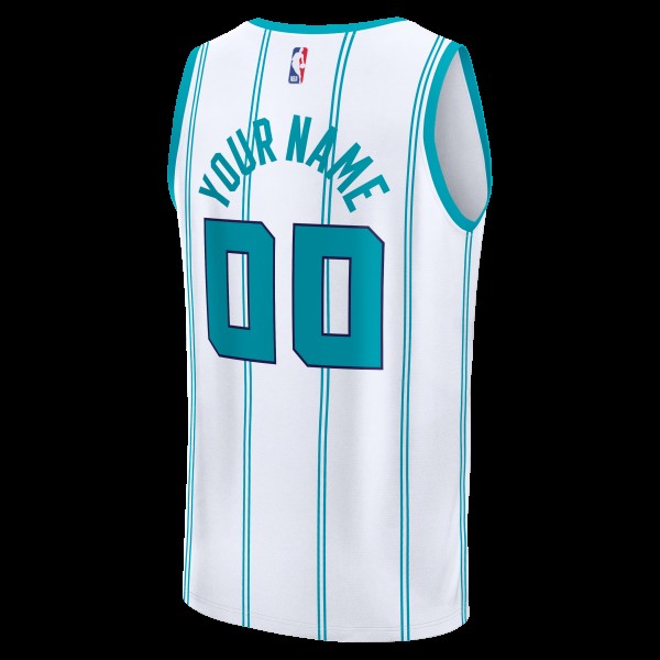Charlotte Hornets Fanatics White Fastbreak Custom Jersey - Association Edition