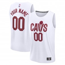 Cleveland Cavaliers Fanatics White Fastbreak Custom Jersey - Association Edition