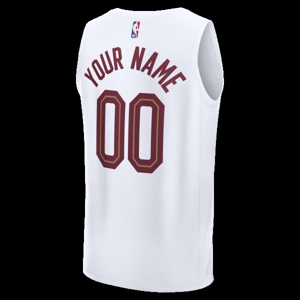 Cleveland Cavaliers Fanatics White Fastbreak Custom Jersey - Association Edition
